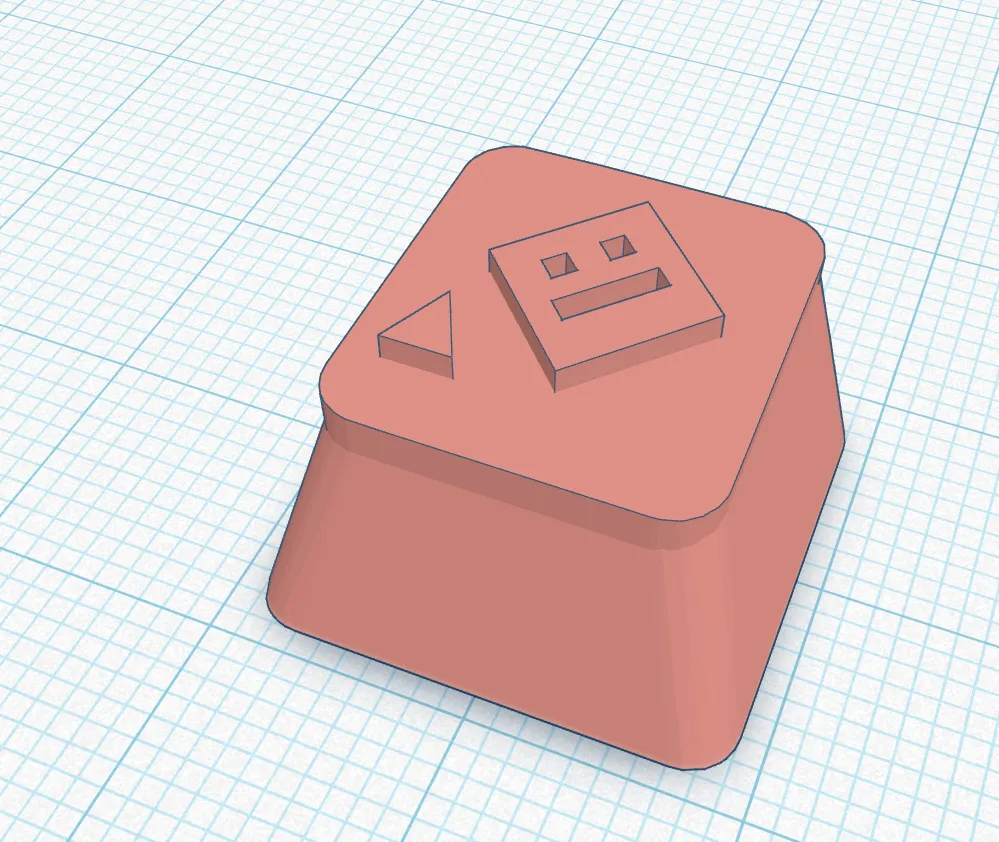 Geometry dash keycap by HipHopHej2 | Download free STL model ...