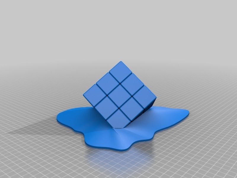 Miniatura 9 do modelo 3D Melting Rubik's Cube (multi material)