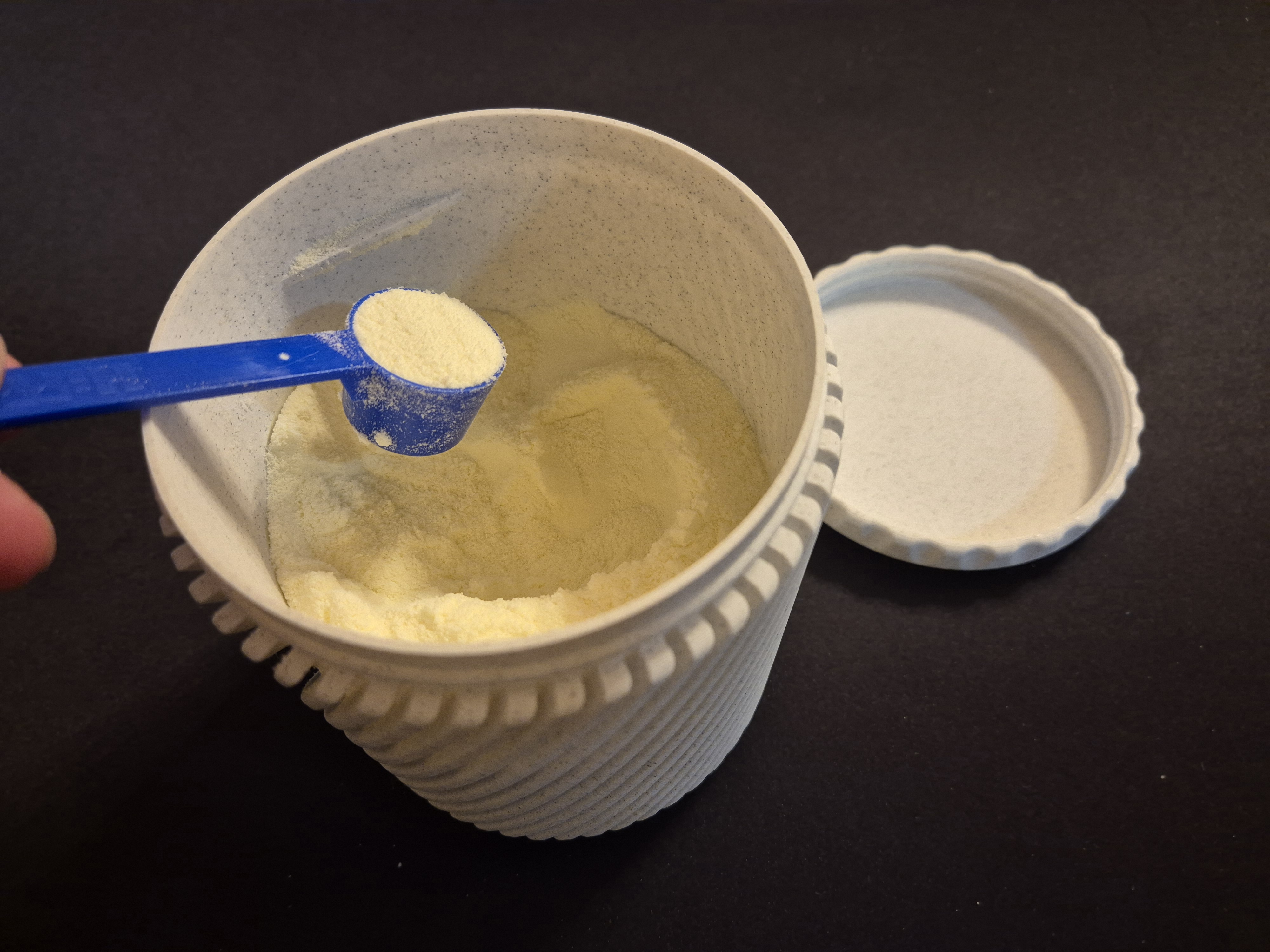 Baby milk powder container
