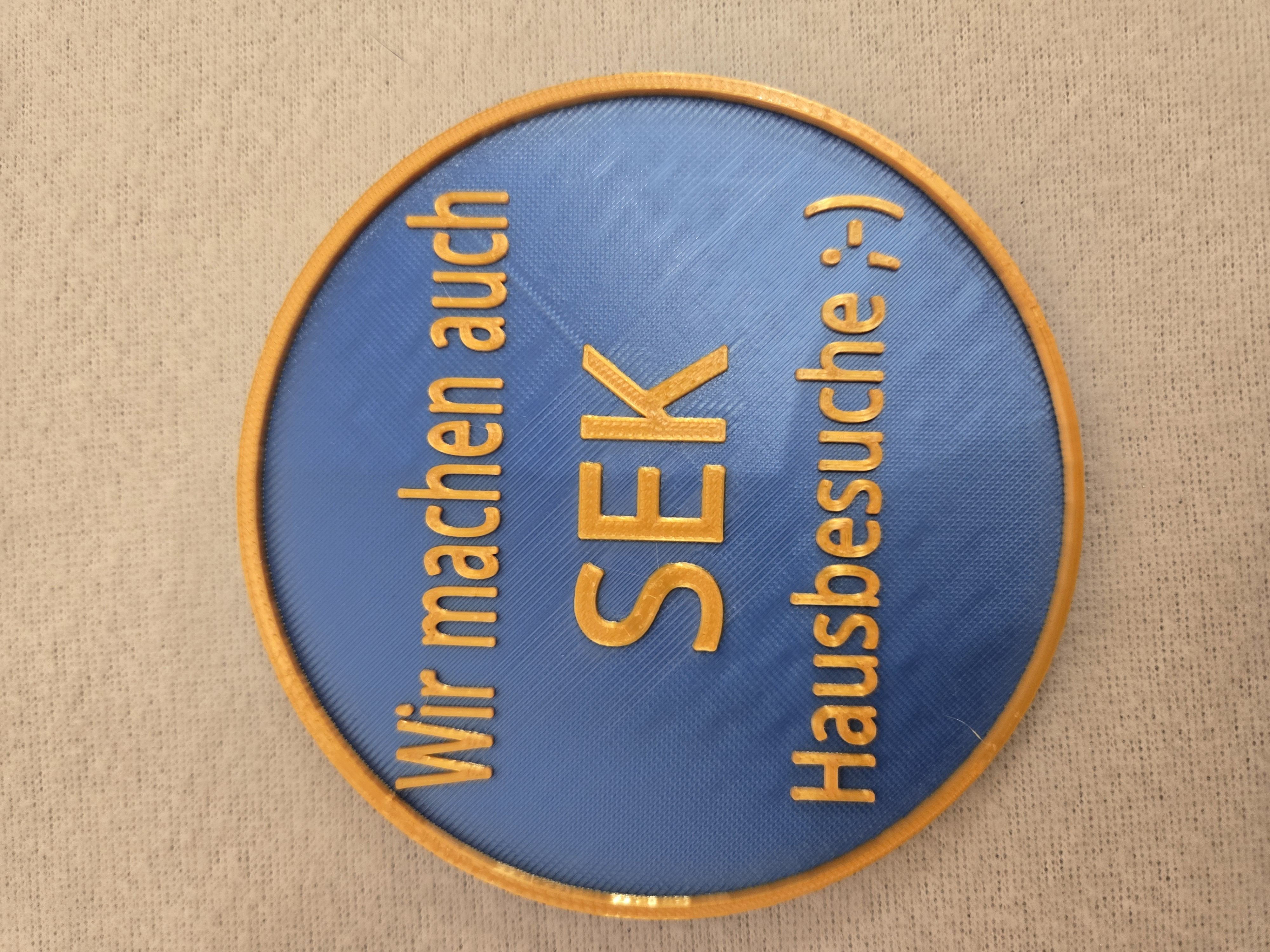 SEK - Wir machen auch Hausbesuche  New Coaster Series Letterpress