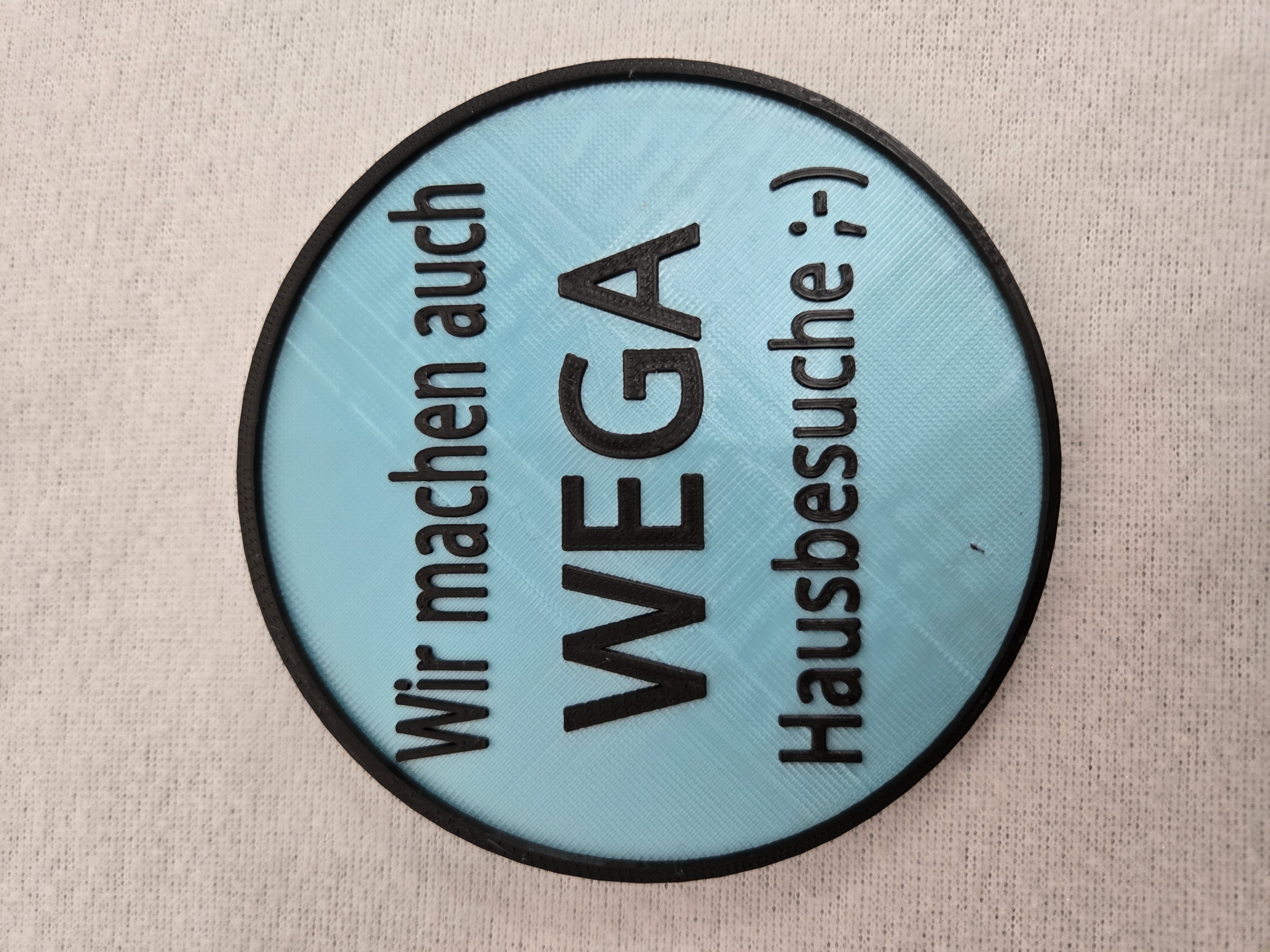 WEGA - Wir machen auch Hausbesuche  New Coaster Series - Aufdruck