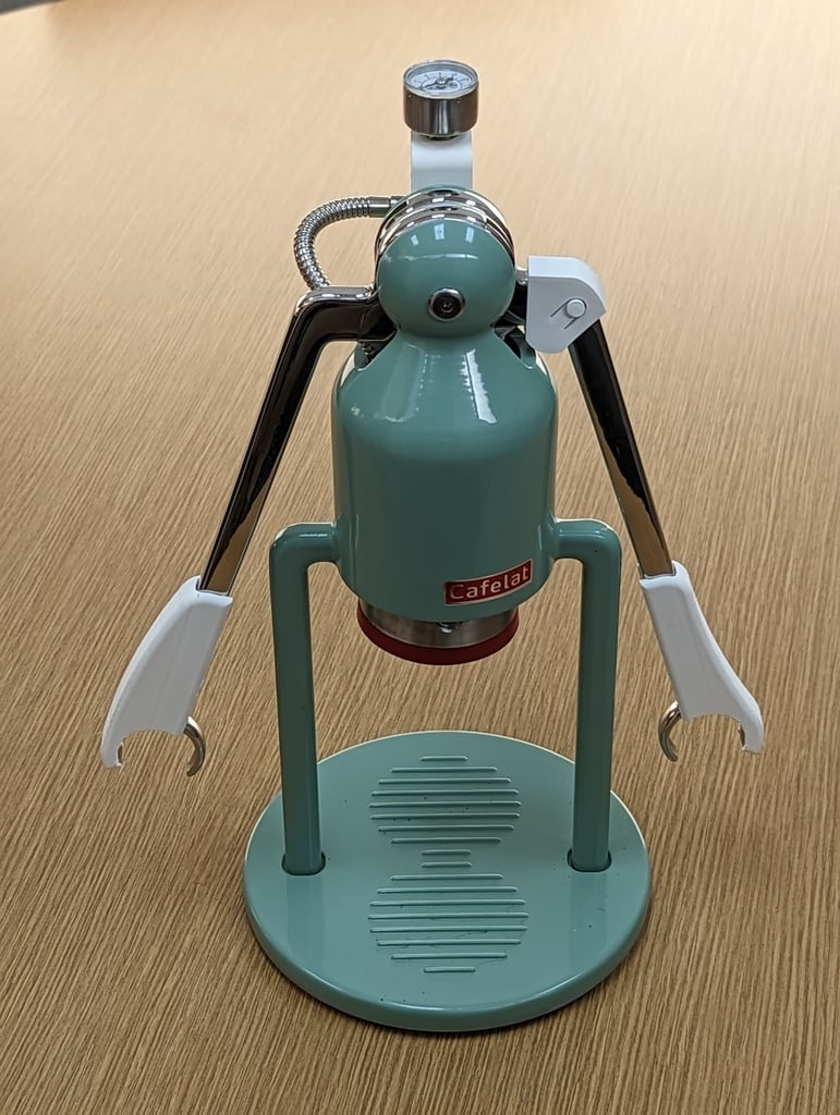 Cafelat Robot Arms Up Shoulder Clip by JohnMichaelHauck