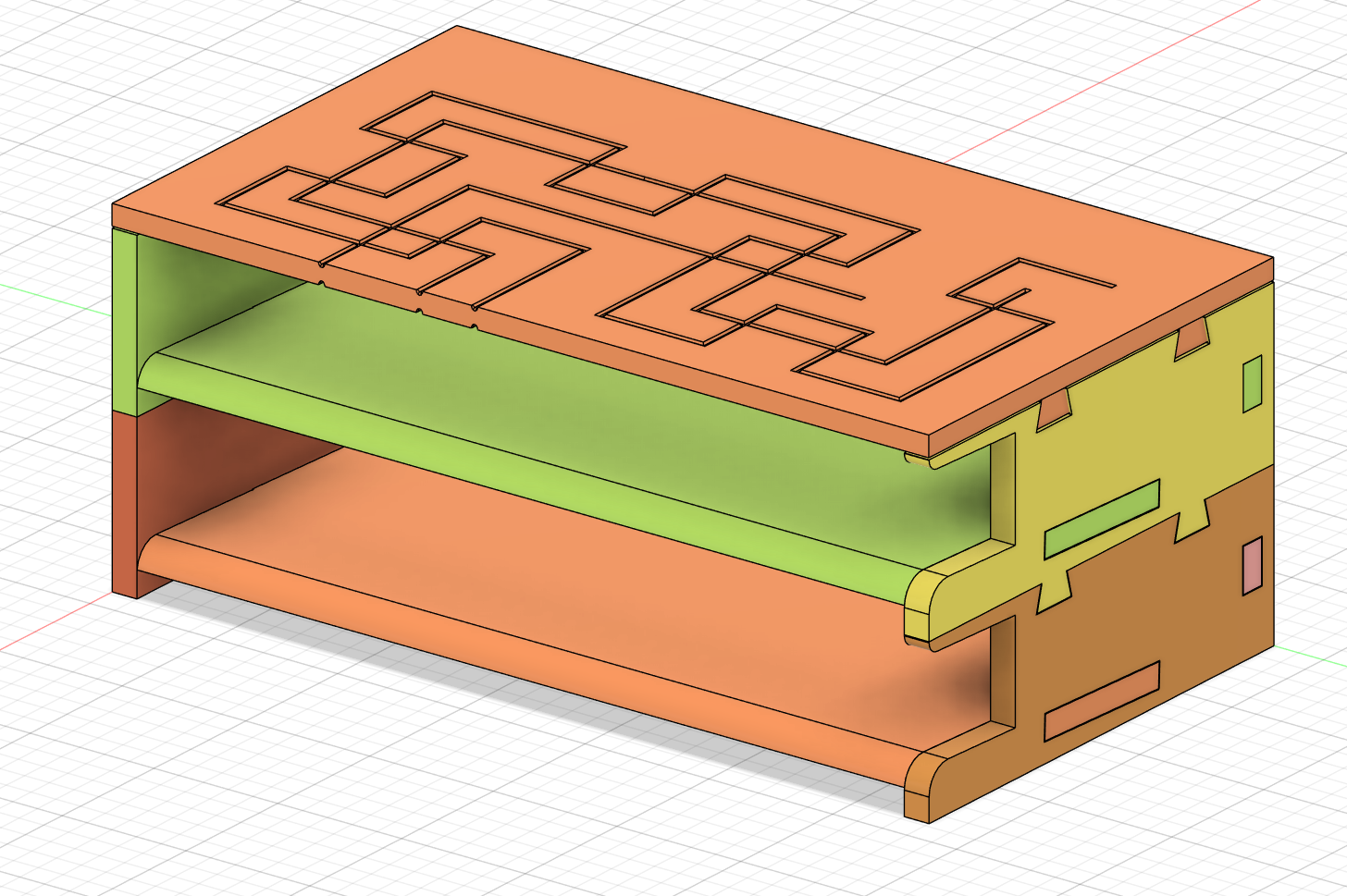 Modular notebook desktop shelves (parametric)