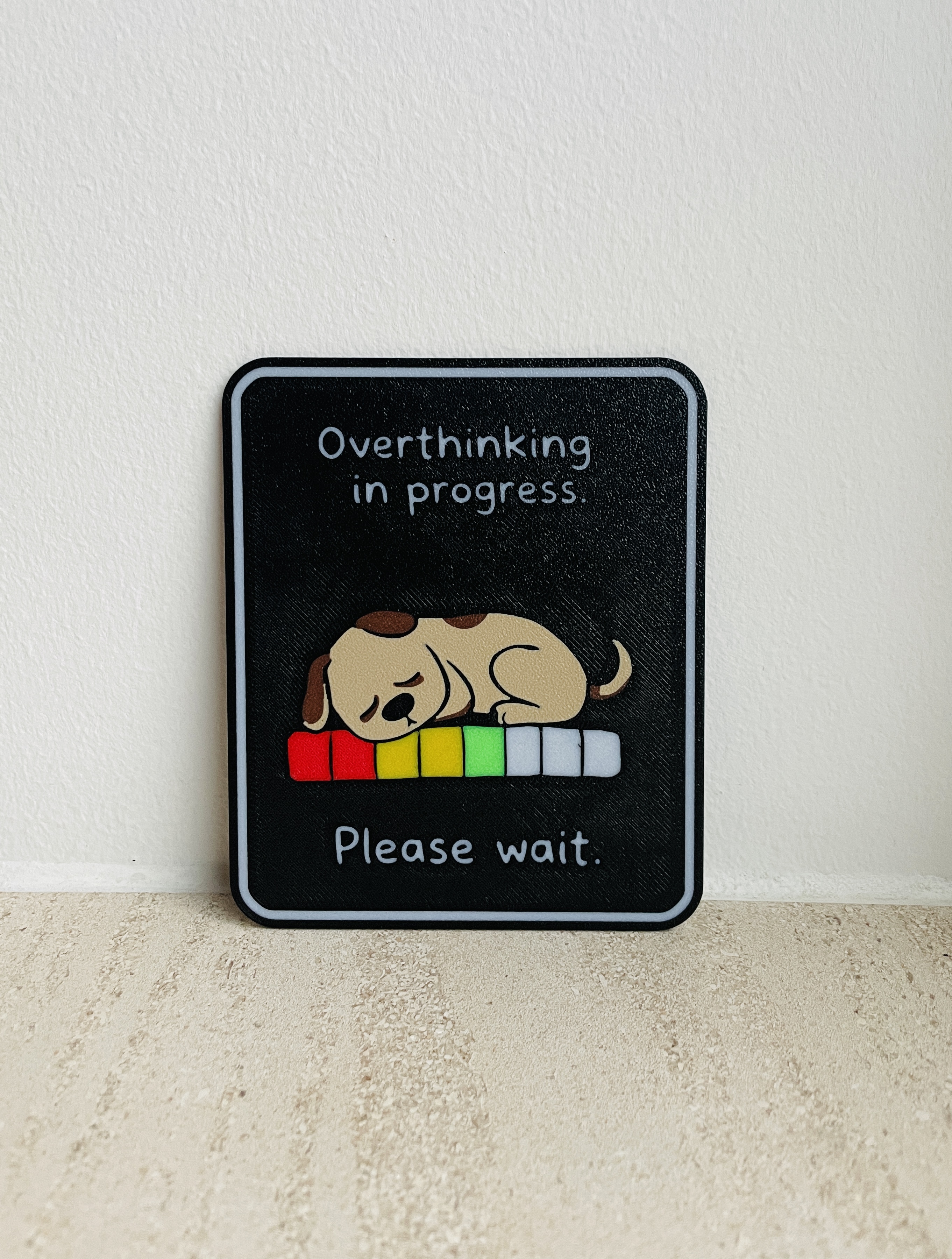 Dog overthinking.