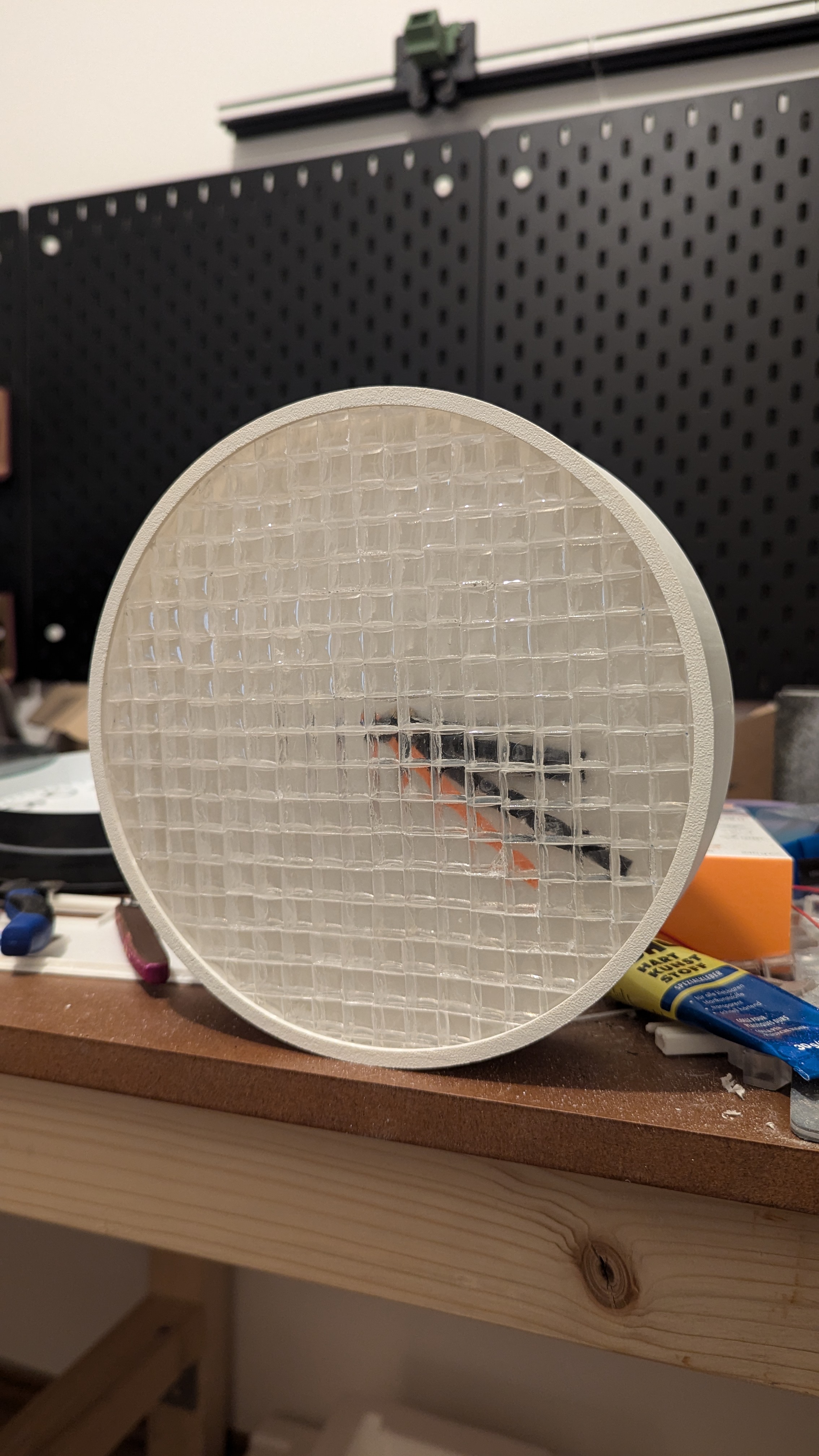 Glass Brick Clock