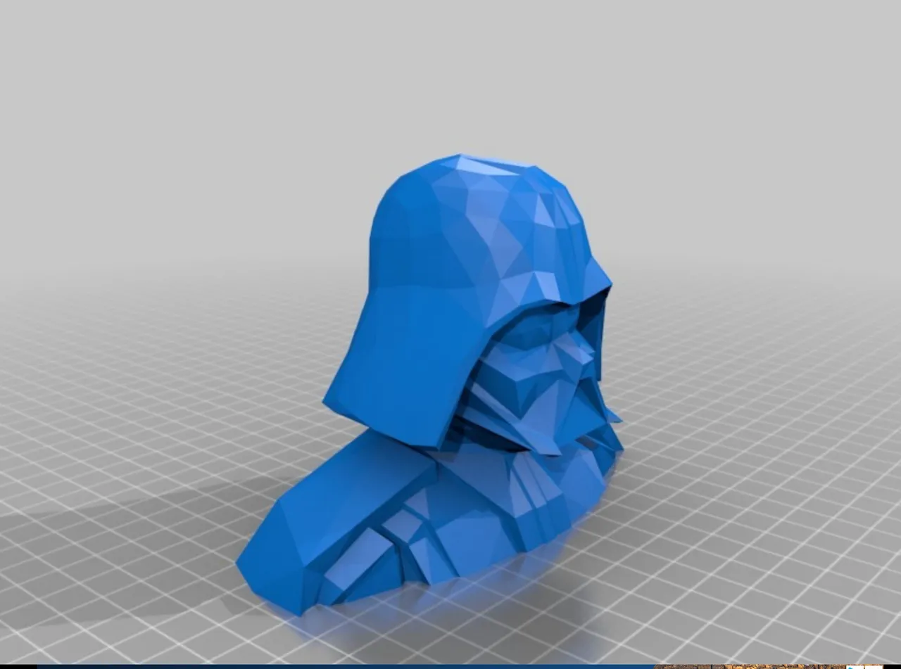 Darth Vader Bust Low Poly by 3D Print Life | Download free STL model ...