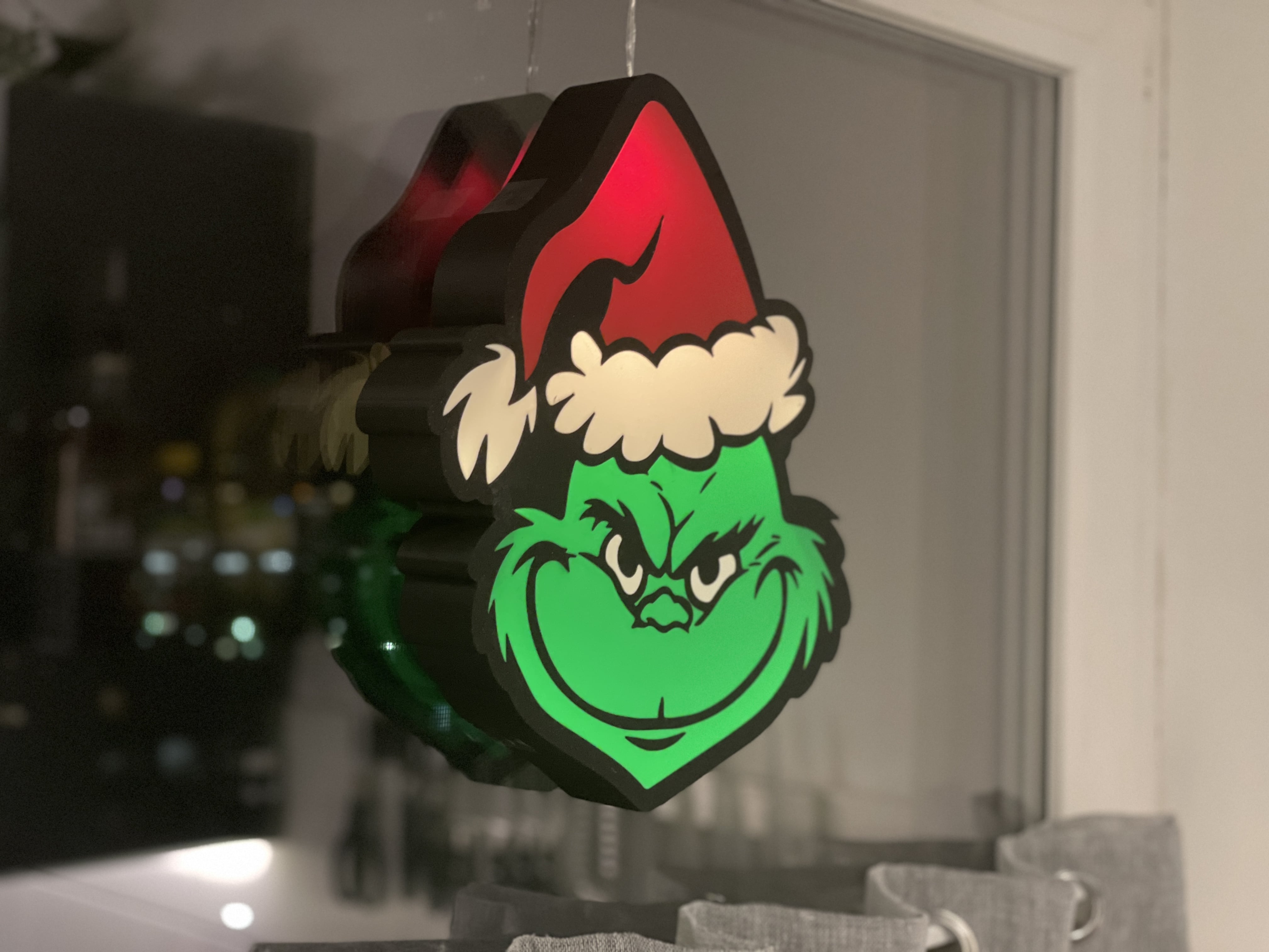 Grinch Christmas Window Lightbox — miniatura 2