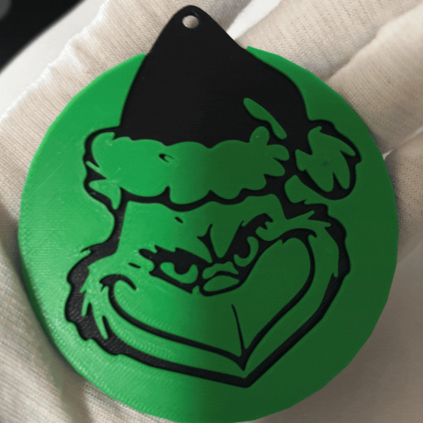 3D Printed Christmas Ornament - Grinch
