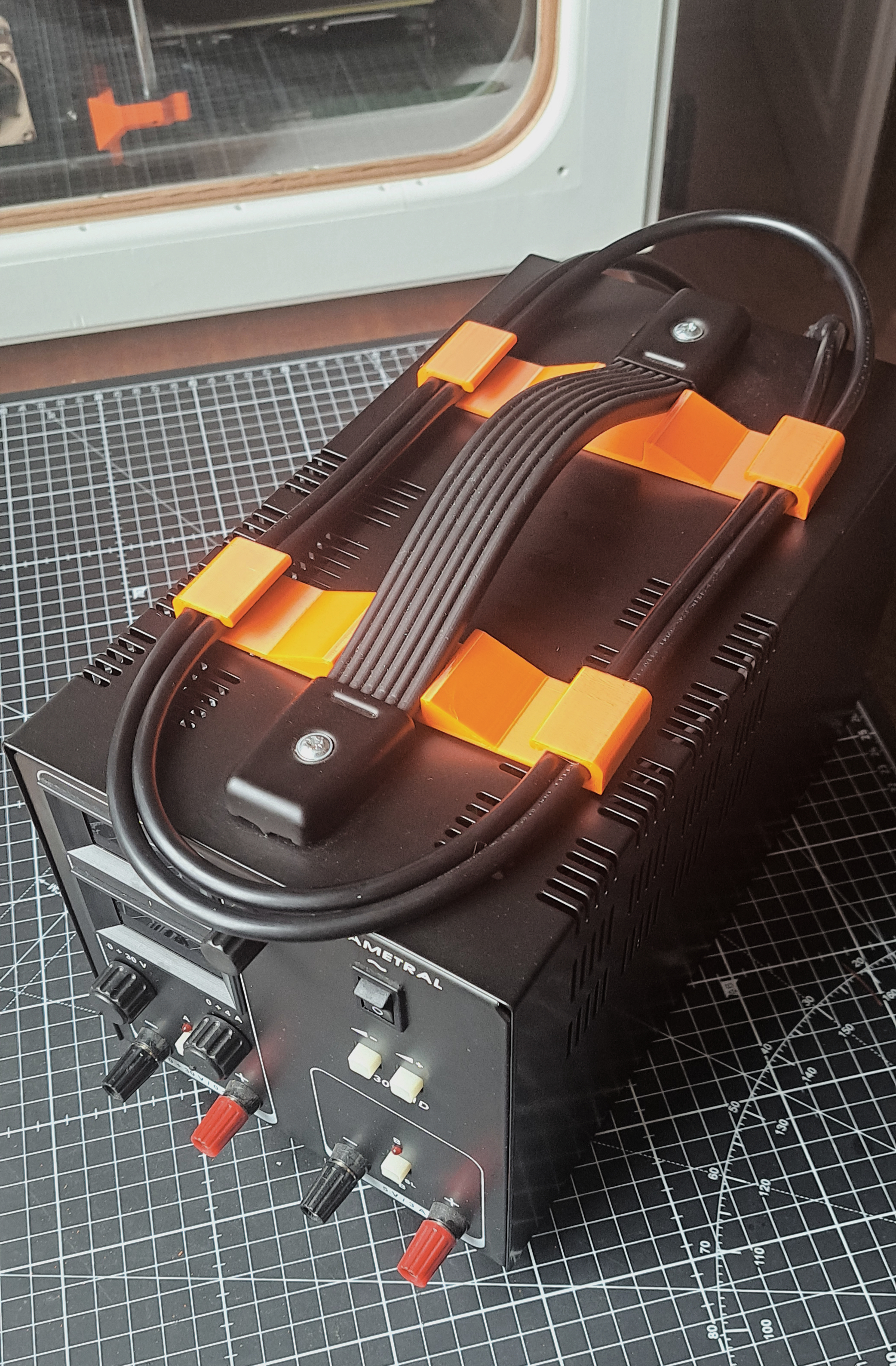 Power supply cable holder