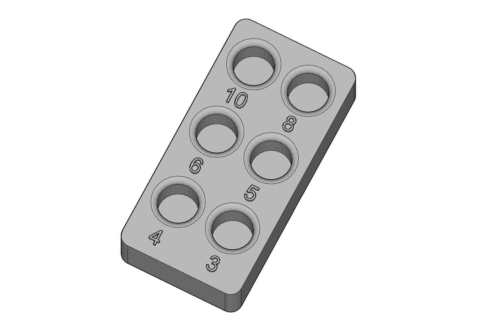 Miniatura 3 do modelo 3D socket holder for 1/4" hex bits, 1x2 gridfinity bin