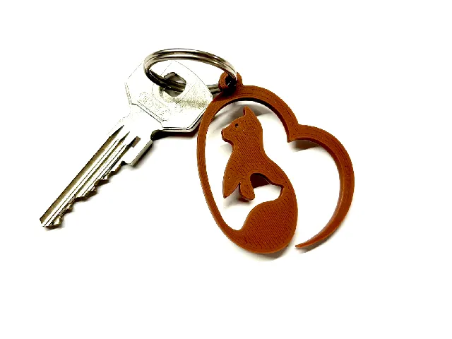 Klíčenka pes a kočka/Keychain dog and cat
