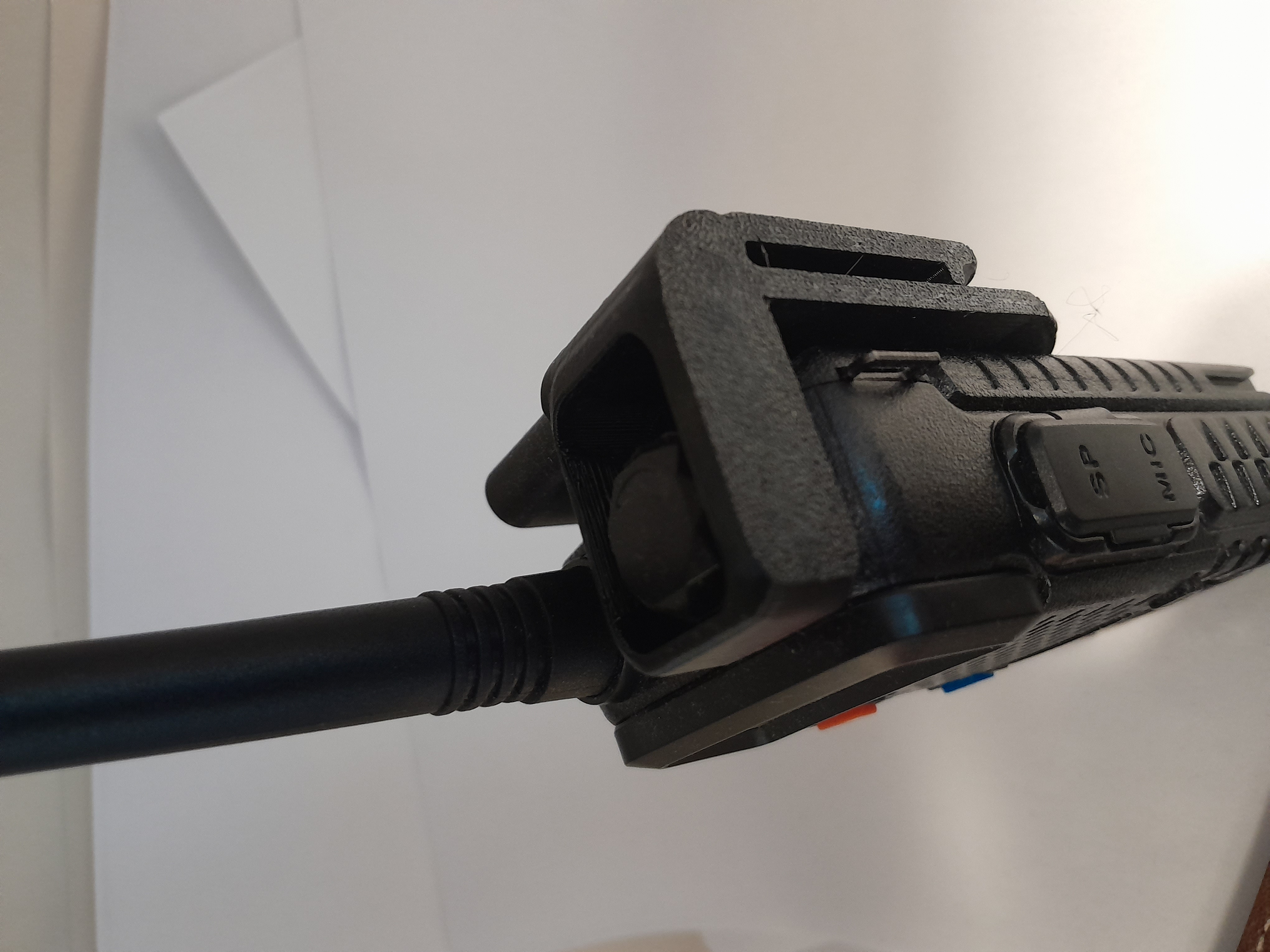 Baofeng UV5R pocket clip knob protection