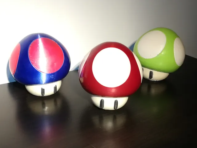 Super Mario Mushroom (multi material)