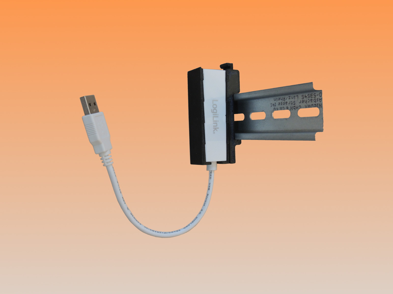 DIN-Rail Adapter for LogiLink UA0144b