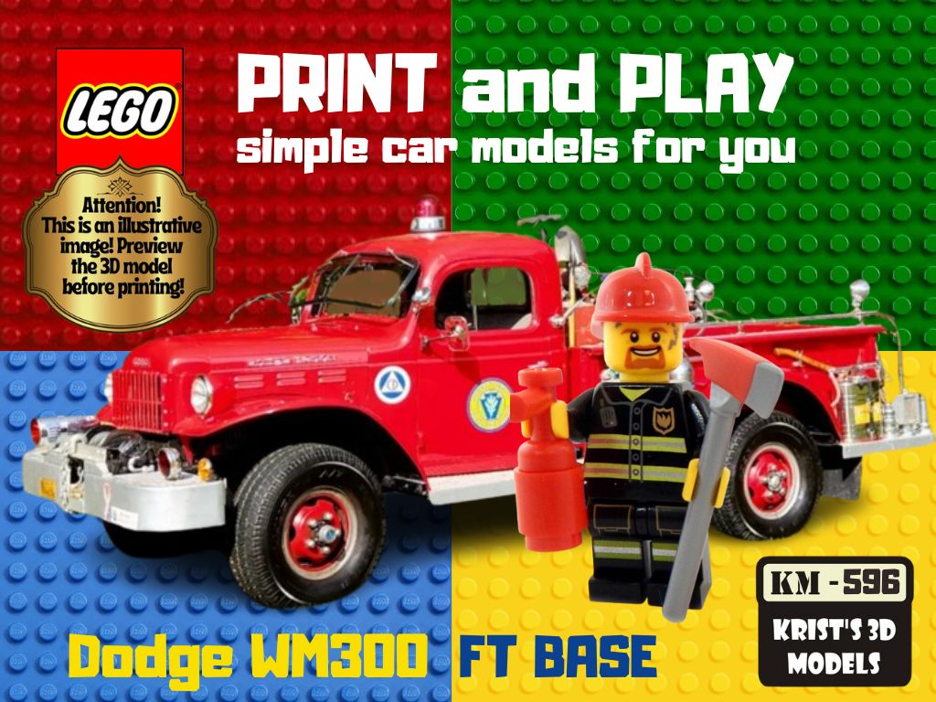 LEGO Dodge WM300 Fire Truck Base