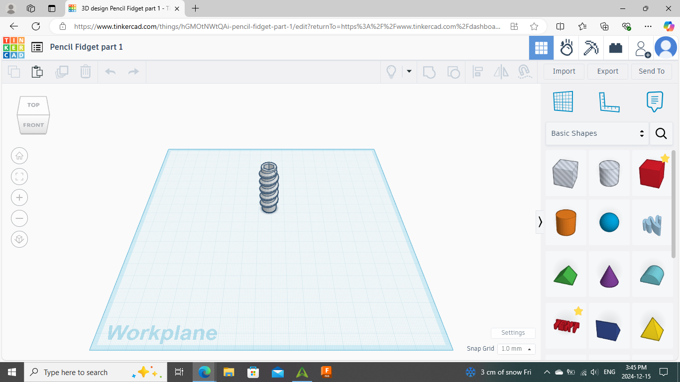 Miniatura 2 do modelo 3D Pencil Fidget