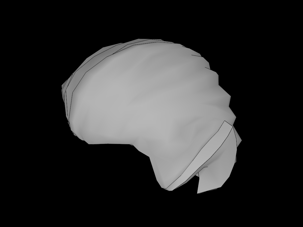 Lego Compatible (93230.dat) Minifig Hair Swept Back with Pointed Ears