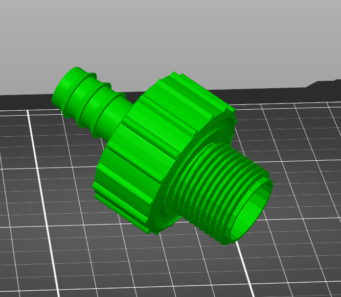 0.5 Inch Hose to Mastercool 3cfm Pump Exhaust Adapter
