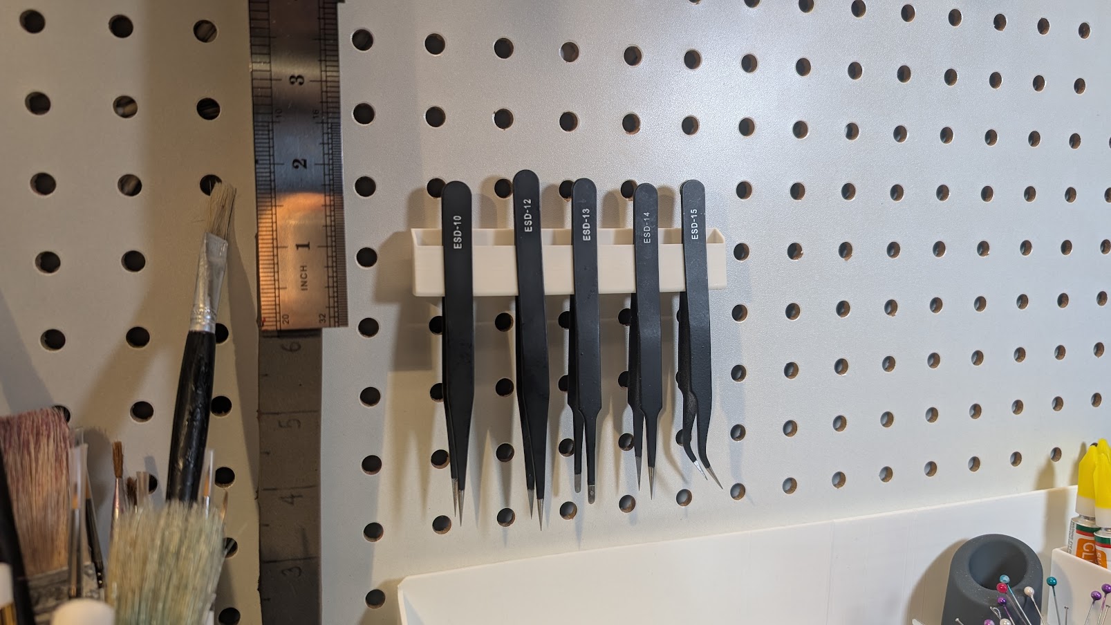 Pegboard - Tweezers holder