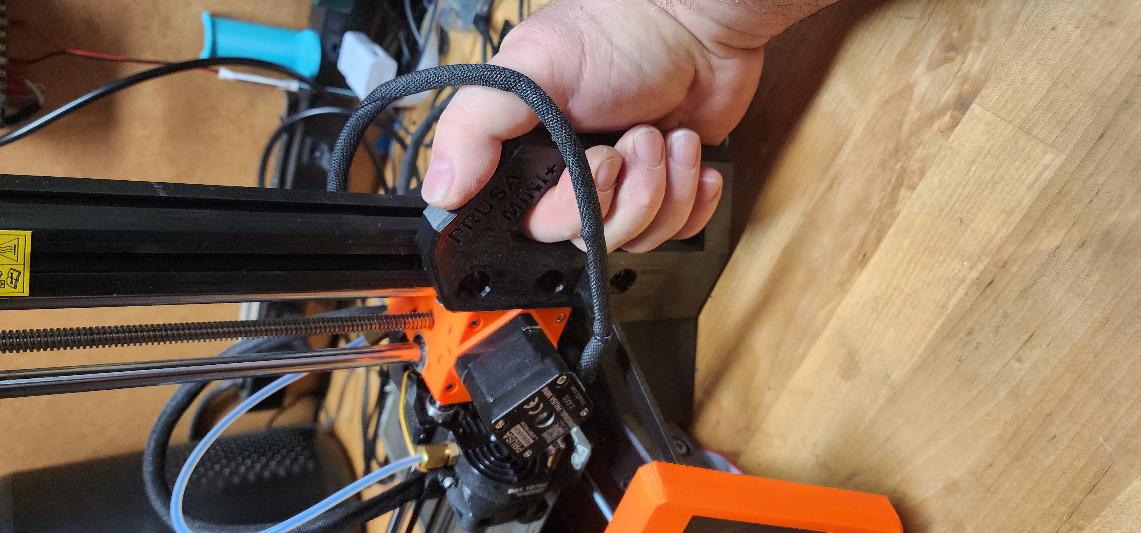 Prusa Mini+ Stabilizer w/ integrated carry handle by Oregonerd Download free STL model