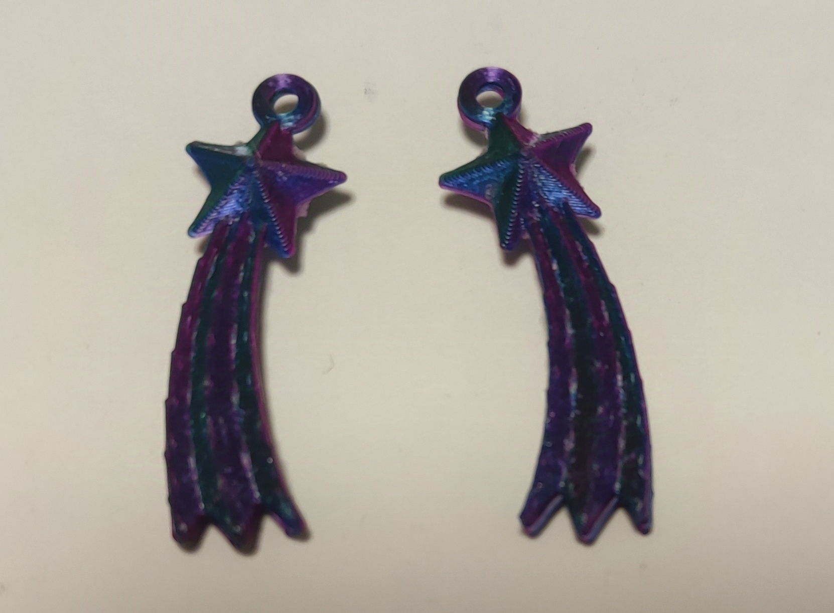 Christmas comet earrings 2024