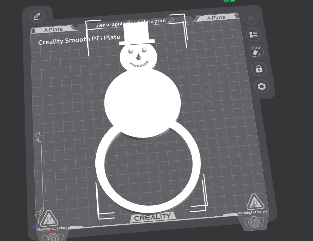 Snowman napkin holder