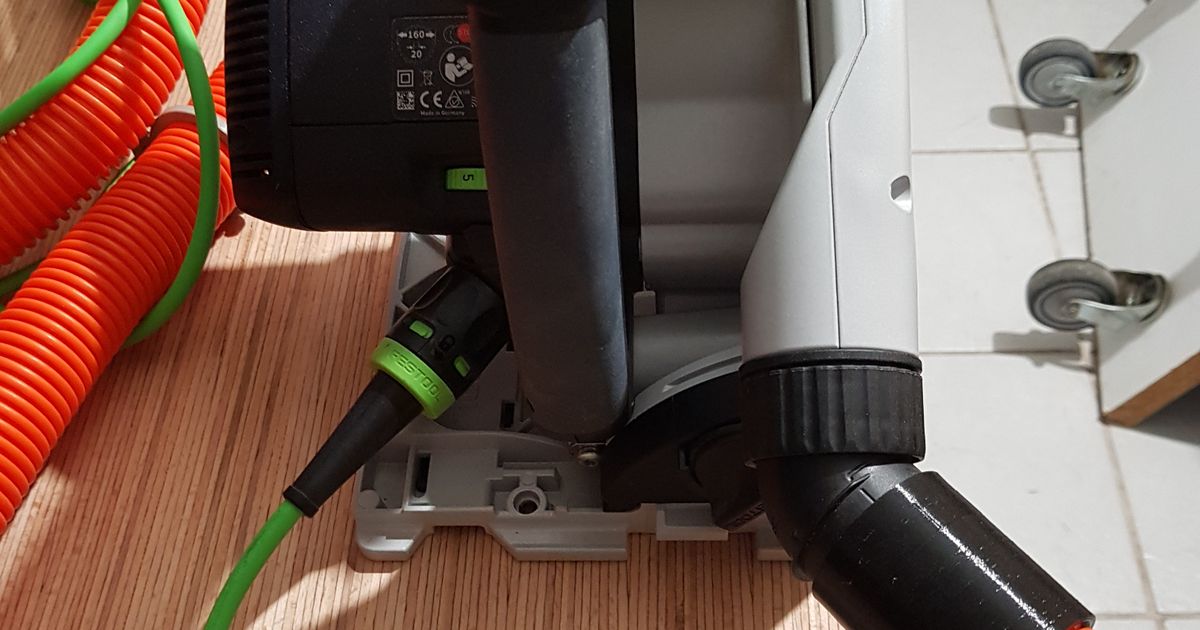 Festool TS55 vacuum hose connector by jcjames_13009 Download free STL