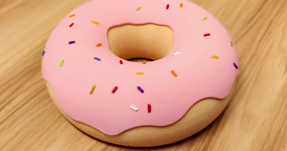  Doughnut Box With Magnetic Lid integrated Supports By GLeZz 