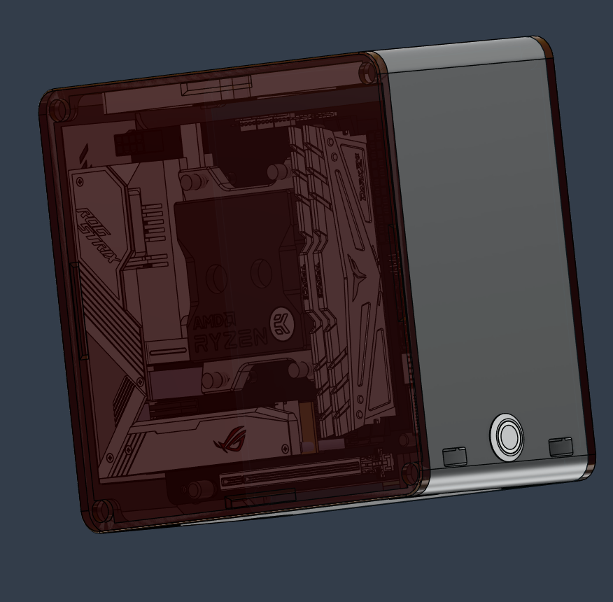 Miniatura 2 do modelo 3D SFF Mini ITX Case