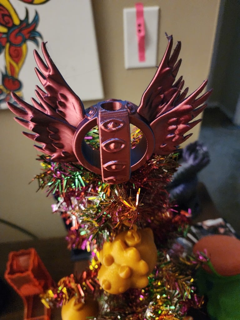 Ophanim angel (straw/tree) topper 2: Electric Boogaloo