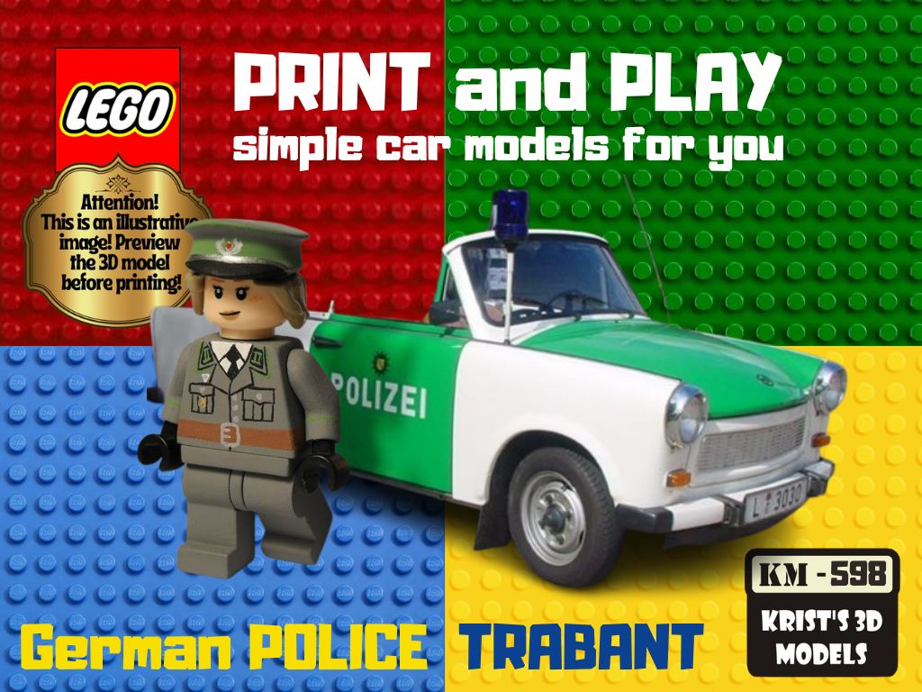 LEGO GERMAN POLICE TRABANT