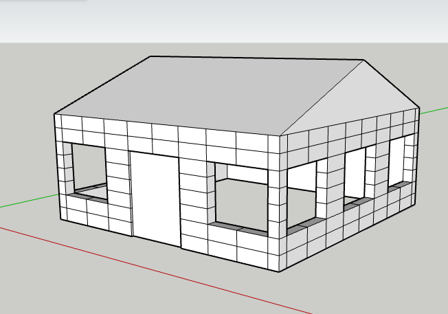 N scale simple house