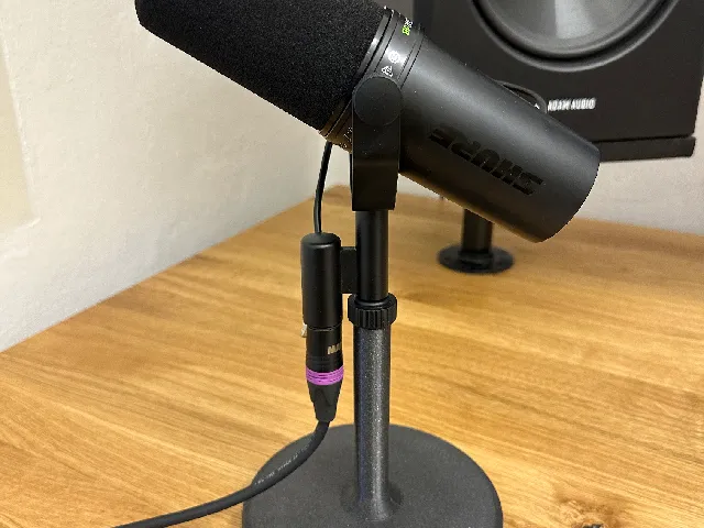Mic stand for podcasts or video calls