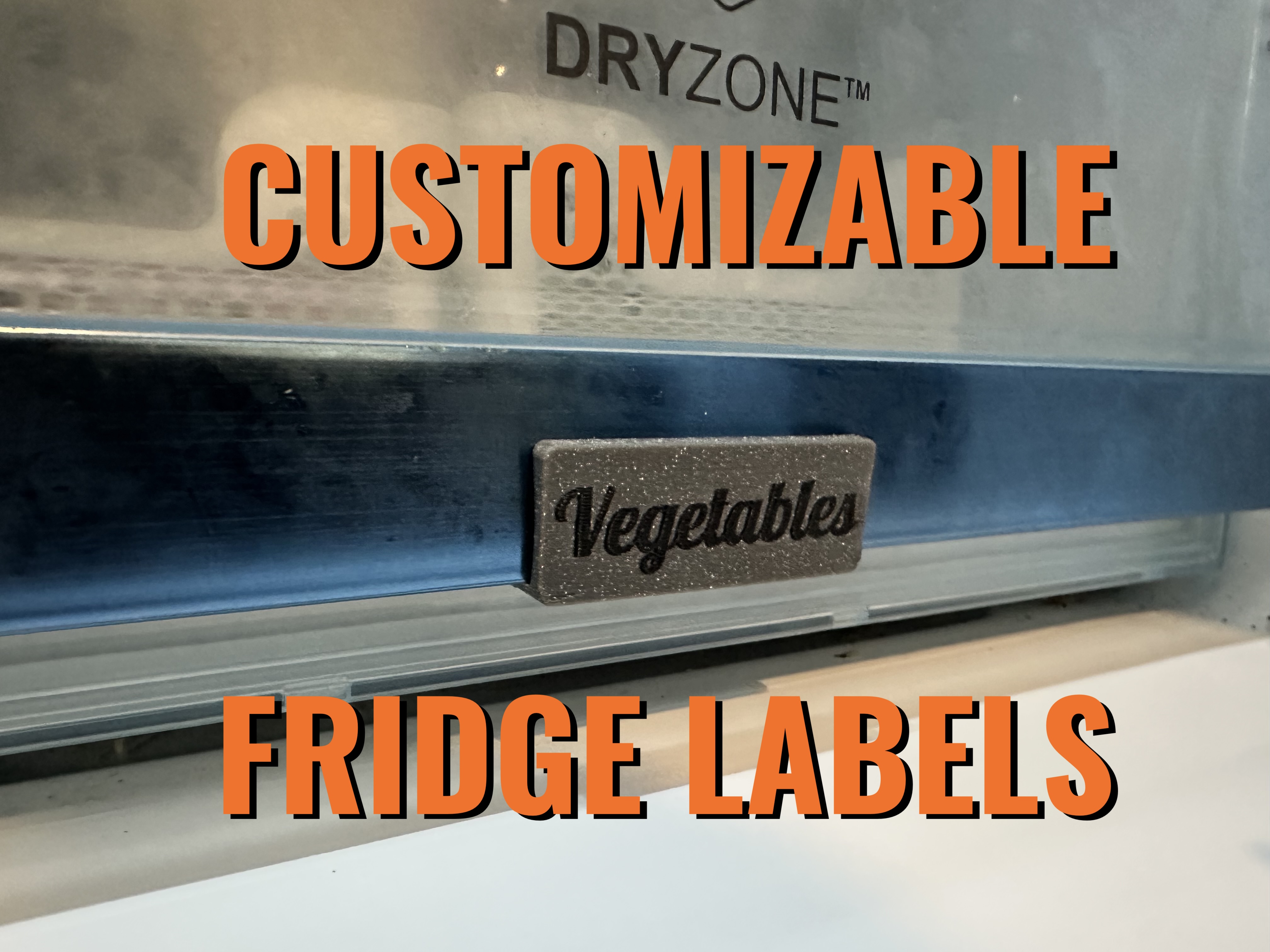 Versatile Refrigerator Labels! (Door, Freezer, Shelf) Customizable!