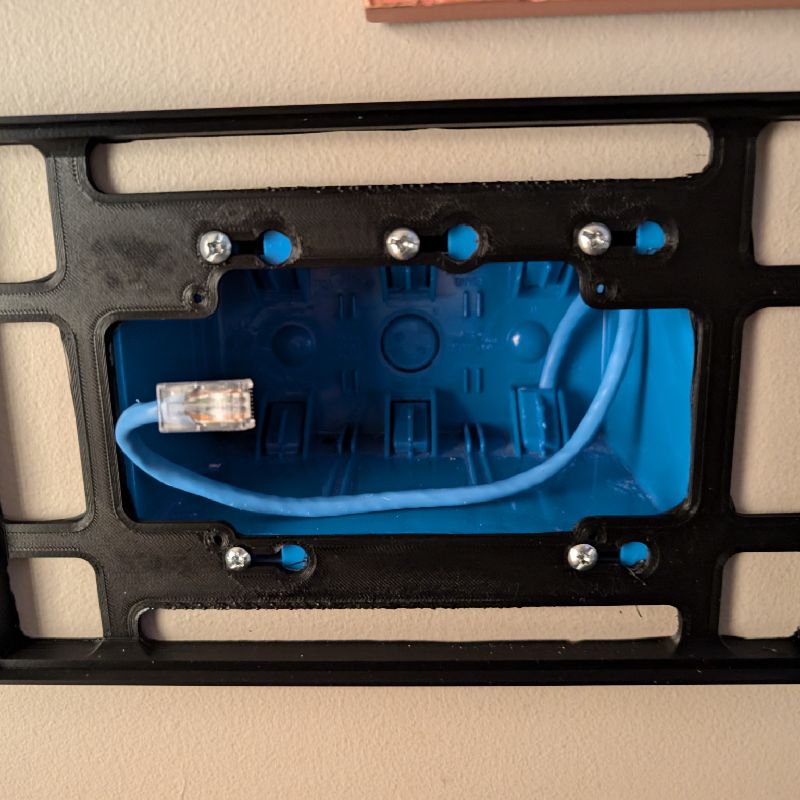 Wallmount frame for Waveshare 10.1DP-CAPLCD touchscreen by g0tter ...