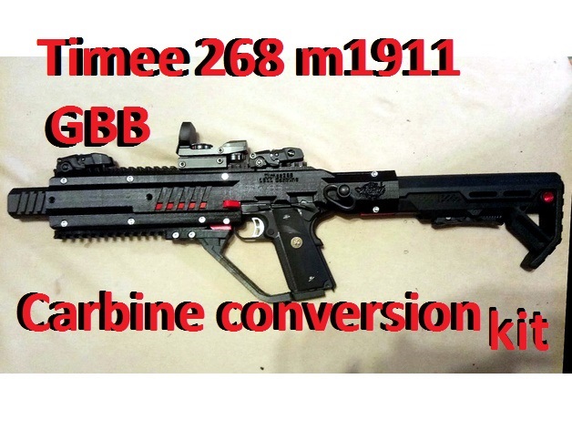 LWC Airsoft Timee268 1911 GBB carbine conversion kit