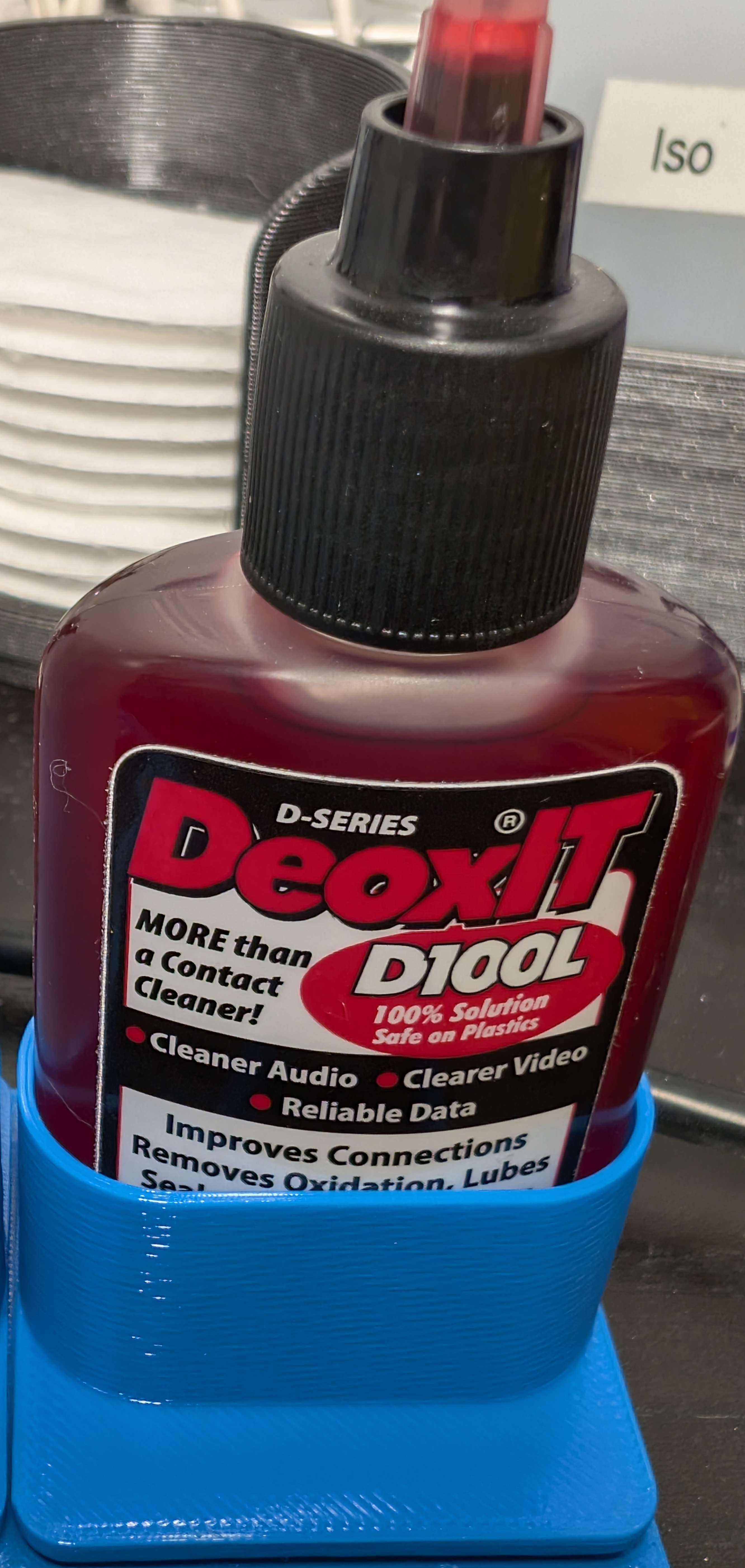 Gridfinity Deoxit D100L 25ml bottle holder