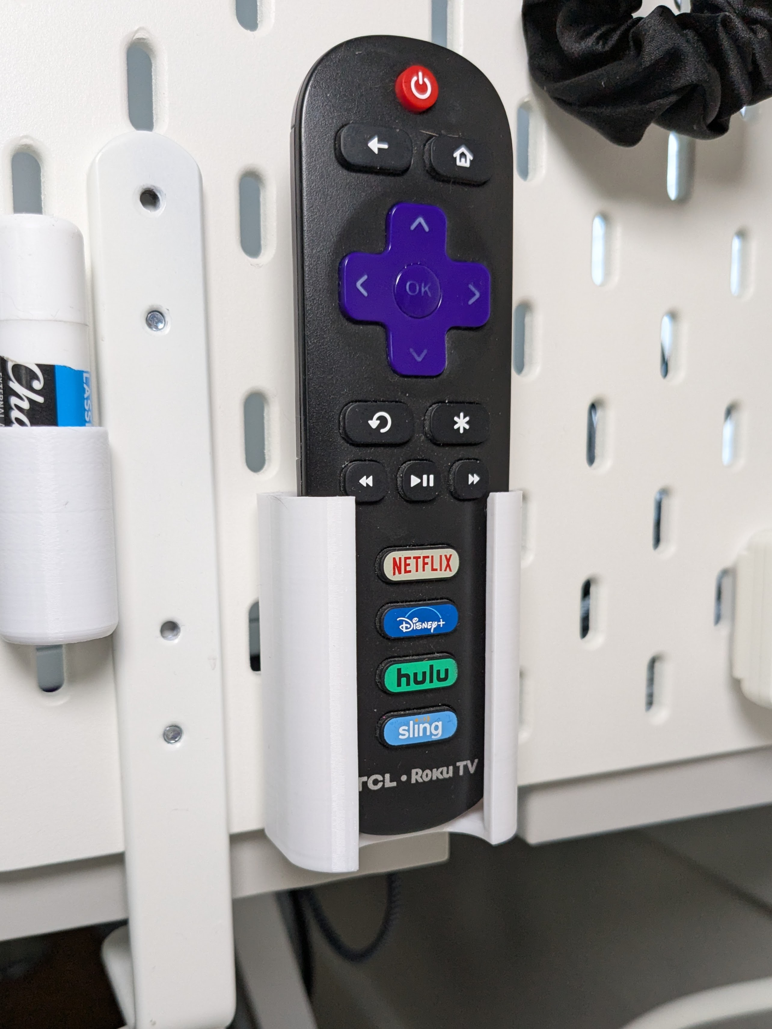 Roku TV Remote SKADIS Mount with T-Nuts