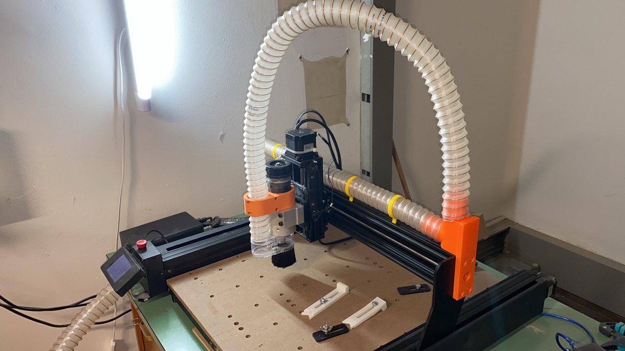 Twotrees CNC TTC450 Absaugung links