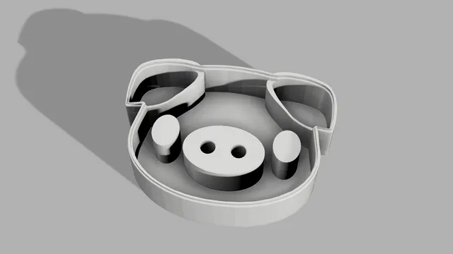 Cute Pigface cookie Cutter