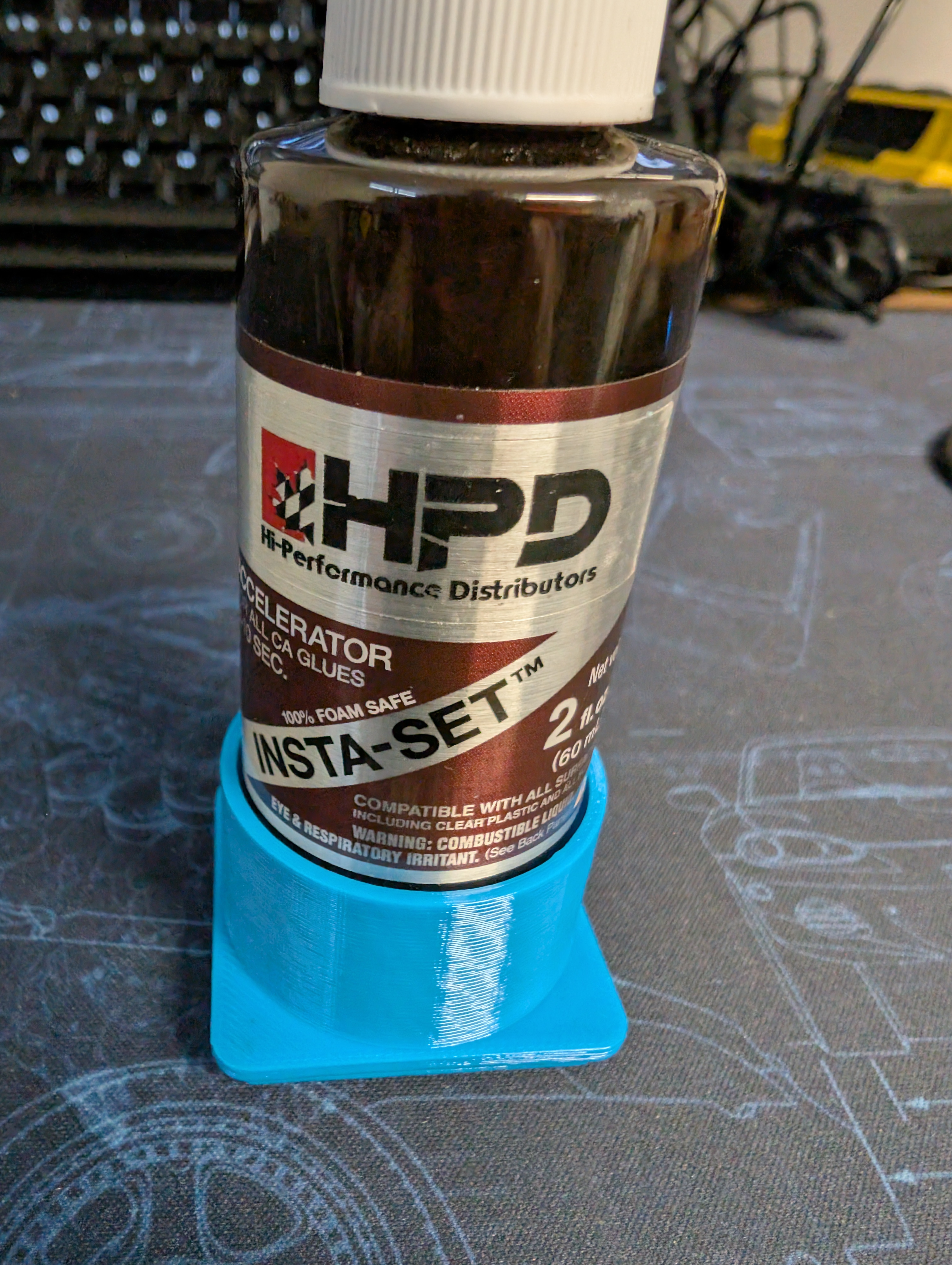 Gridfinity Bob Smith Industries Insta-Set 2oz / 35mm bottle holder