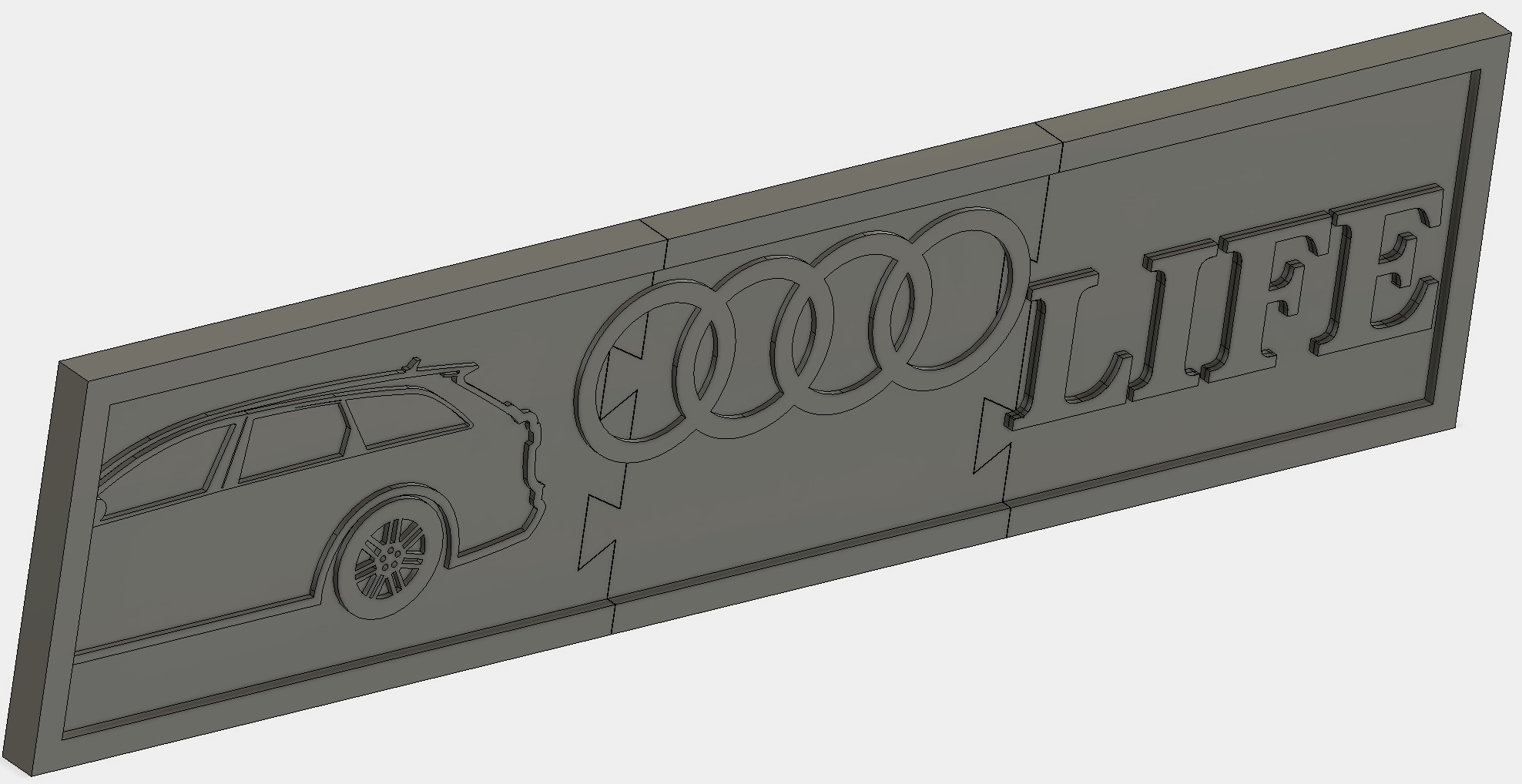 Audi Wagon Euro Plate