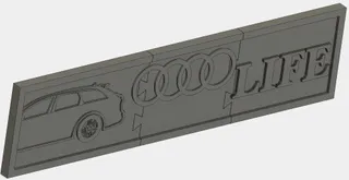 Audi Wagon Euro Plate