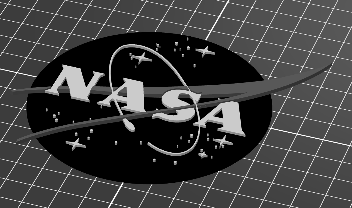 NASA insignia: meatball logo, 3-heights, AMS/multi-tool/filament swapping, and design files