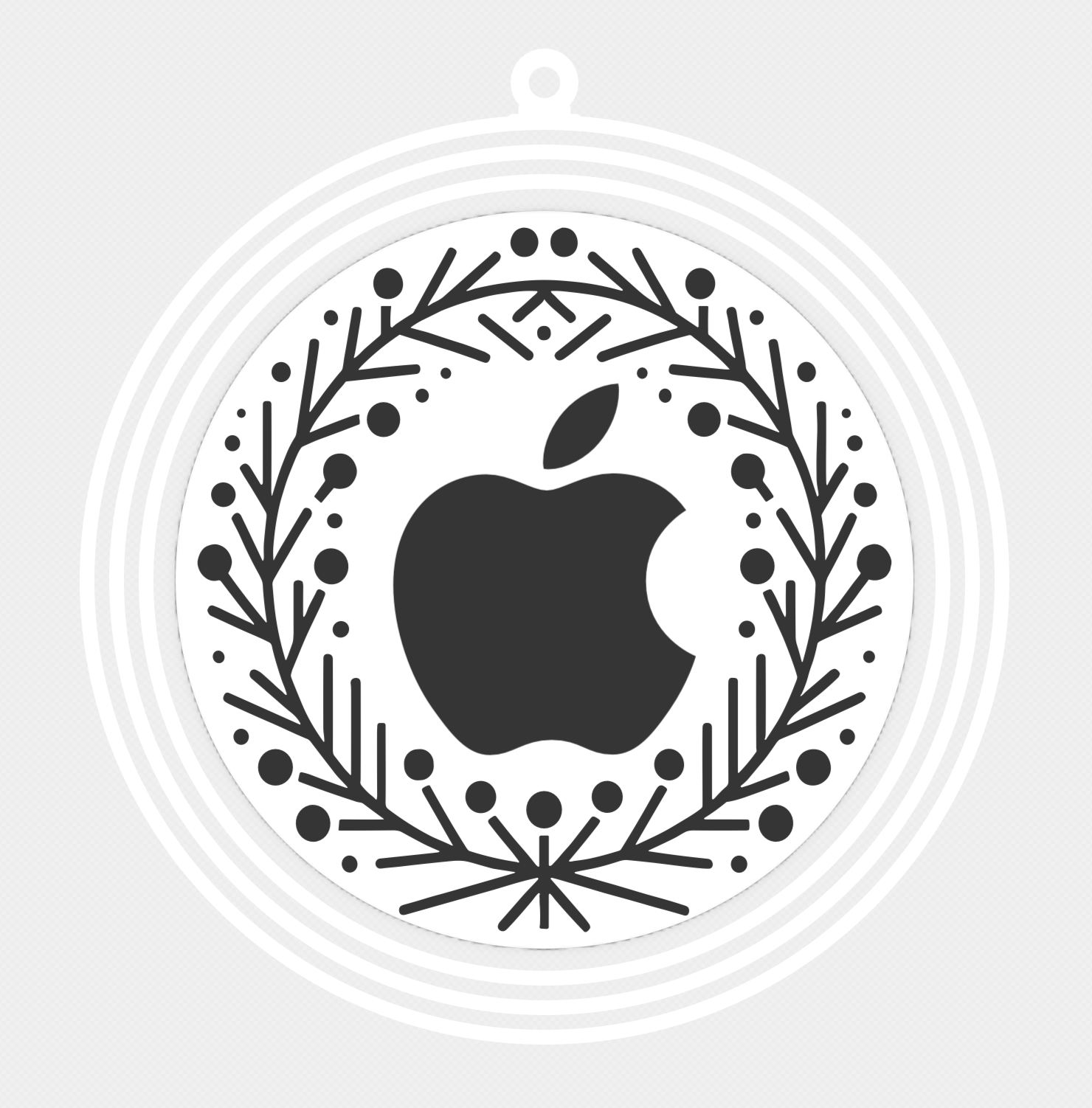 Articulated Apple Logo Ornament — thumbnail 2