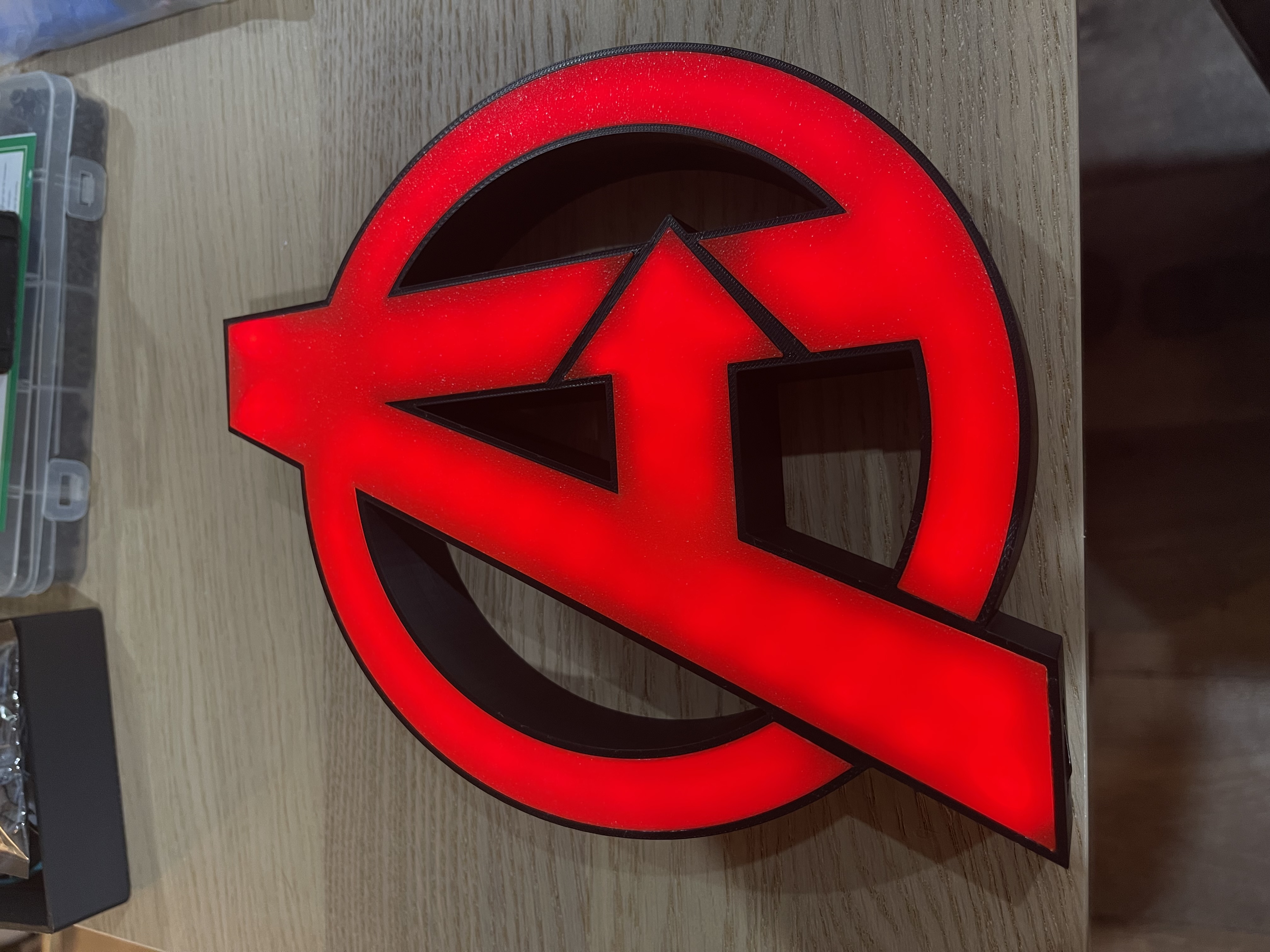 Avengers logo lamp