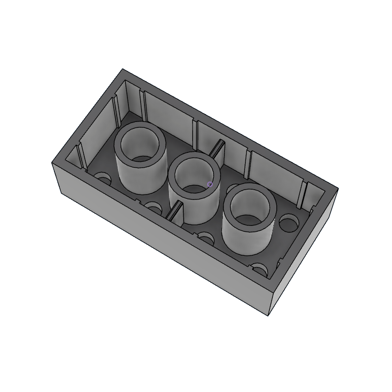Miniatura 2 do modelo 3D Lego Compatible 2x4 Brick