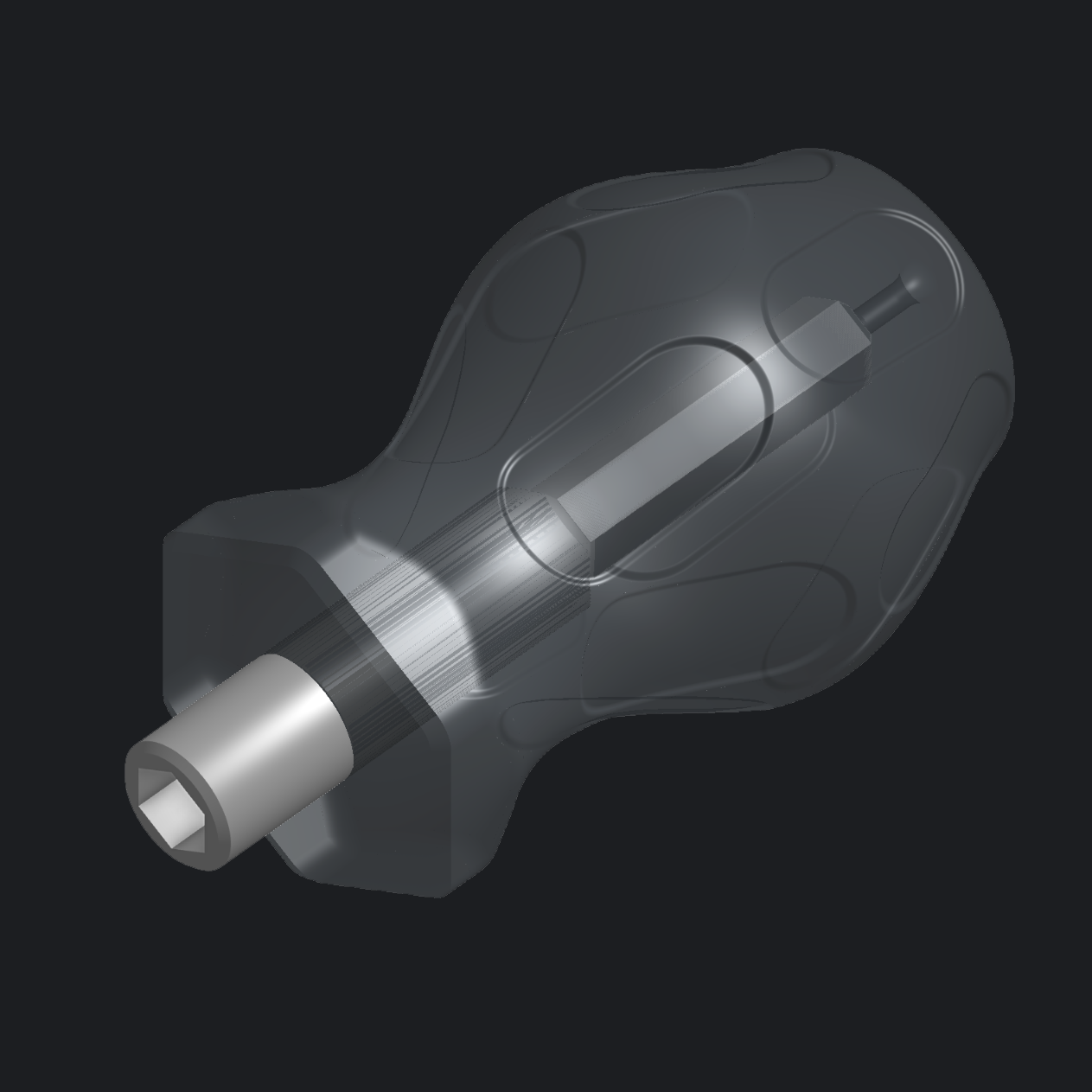 Miniatura 5 do modelo 3D DIY Stubby Screwdriver