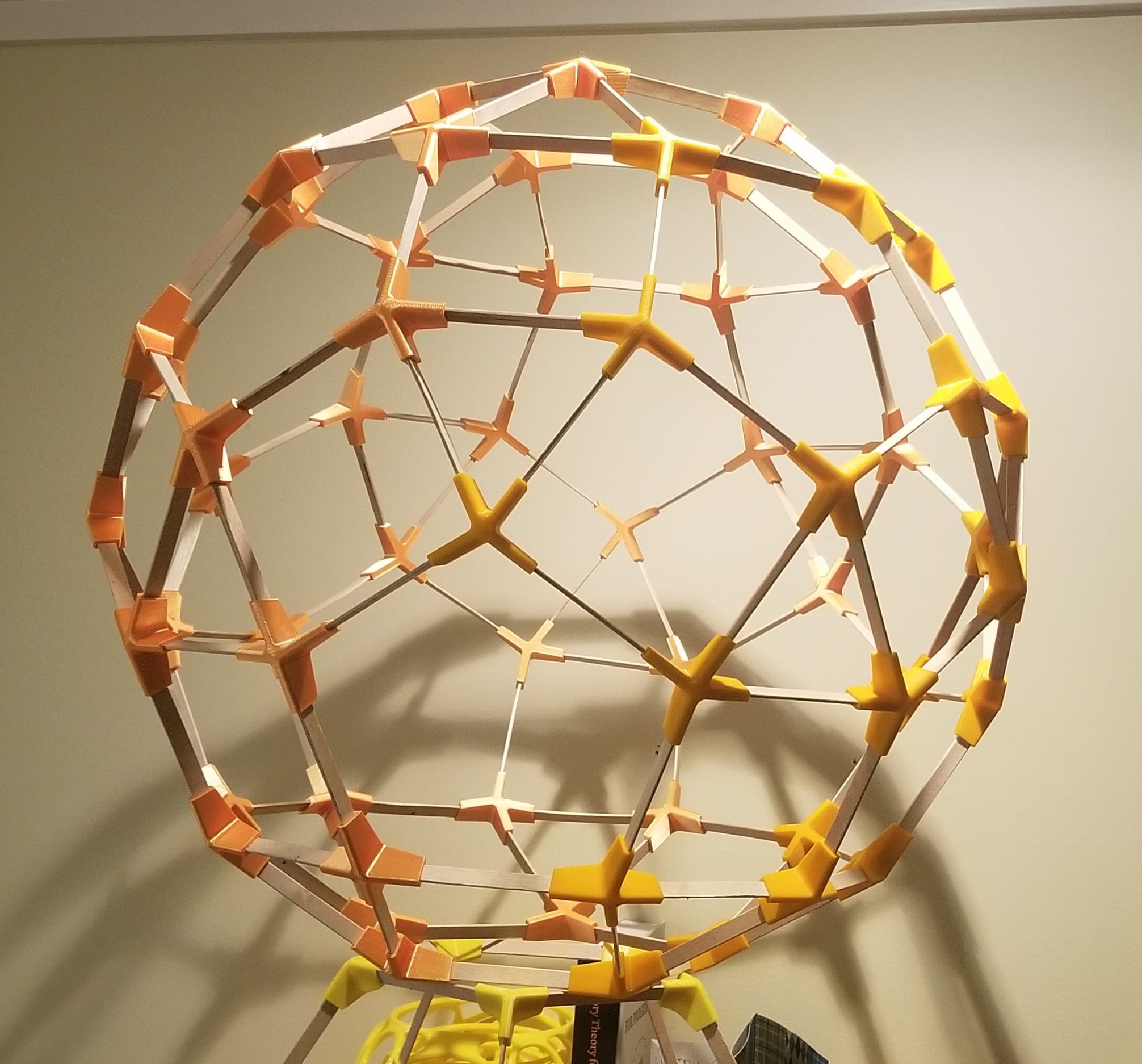 Popsicle Stick Rhombicosidodecahedron