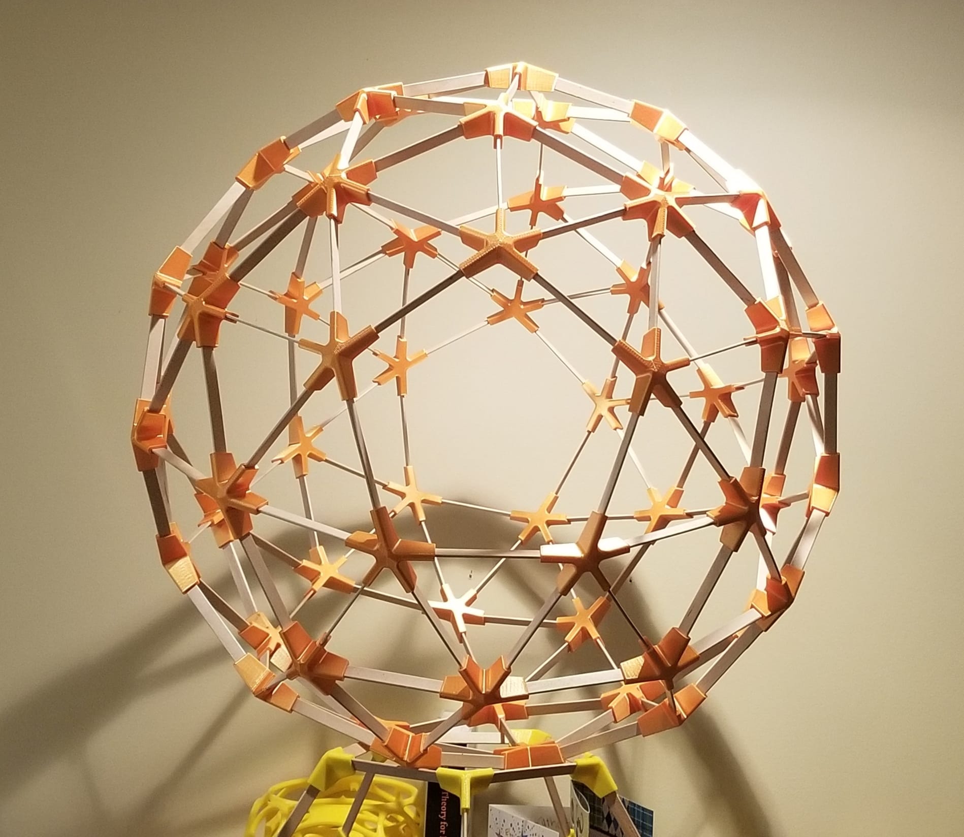 Popsicle Stick Snub Dodecahedron